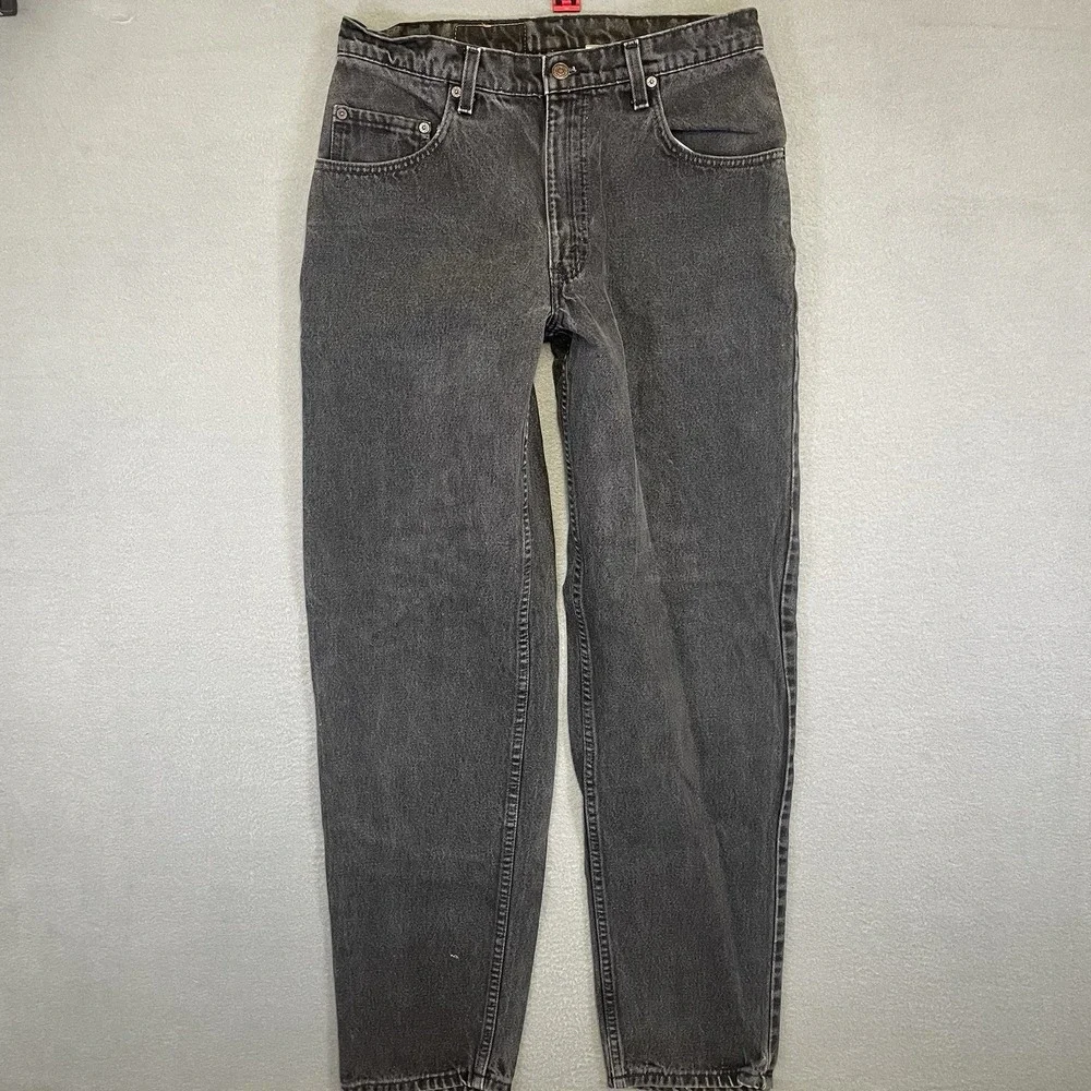 Vintage Levi’s 560-0260 Men’s W34 L34 Black Loose Fit Tapered Jeans USA